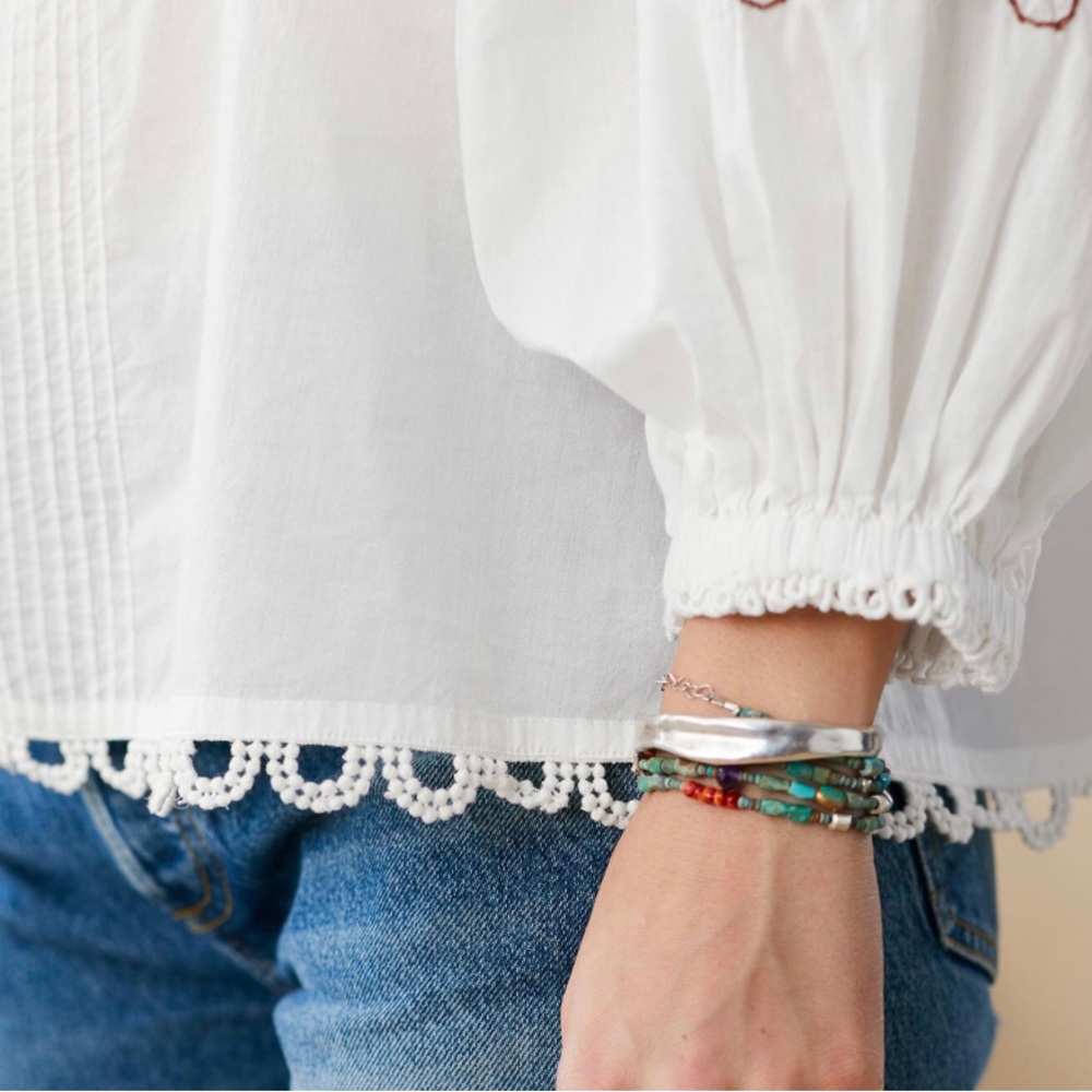 Farm Rio “Pitanga Embroidery Blouse”. New with tags from Sundance. - Picture 9 of 13